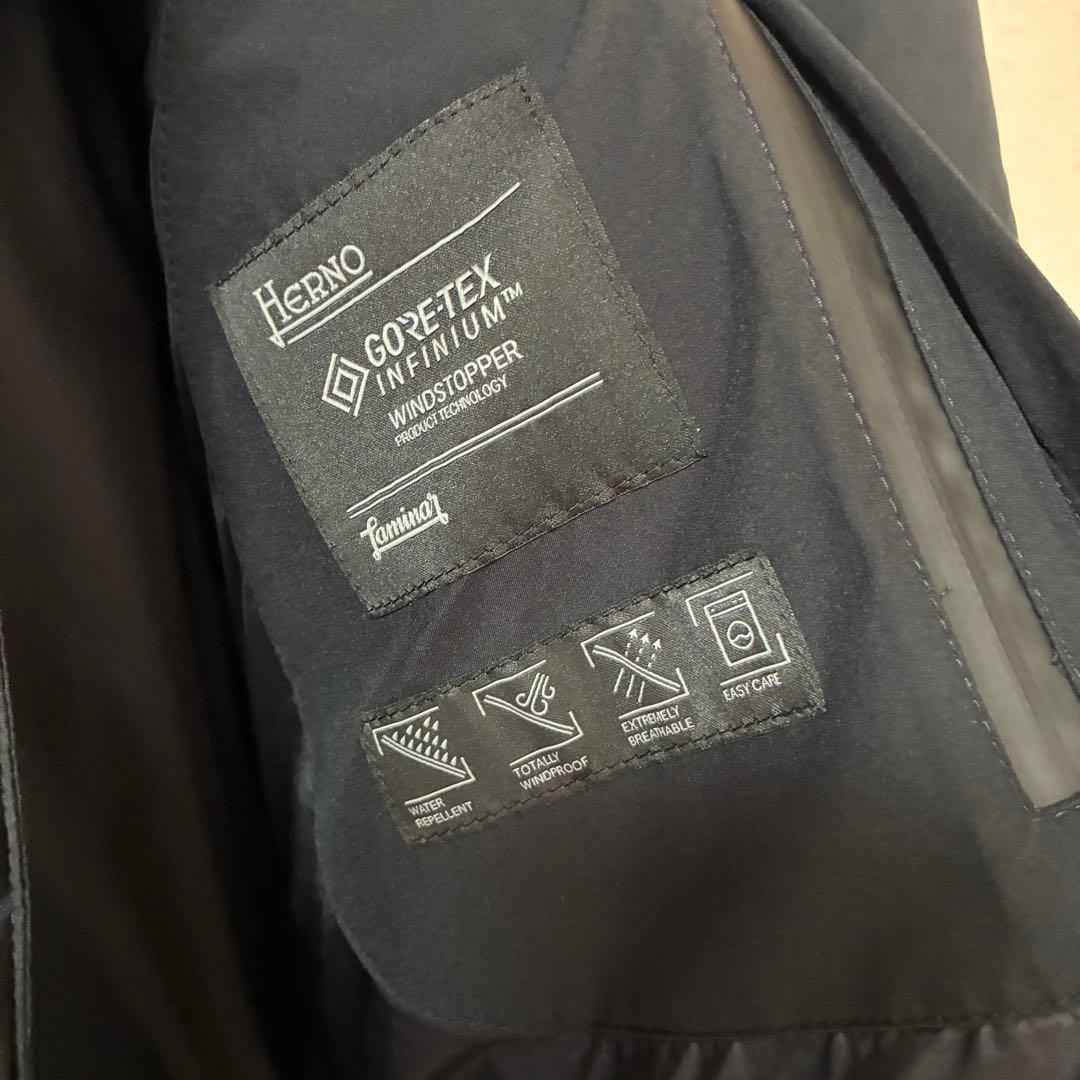 ヘルノ Herno ラミナー PI128DL ダウン ウィンドストッパー　黒