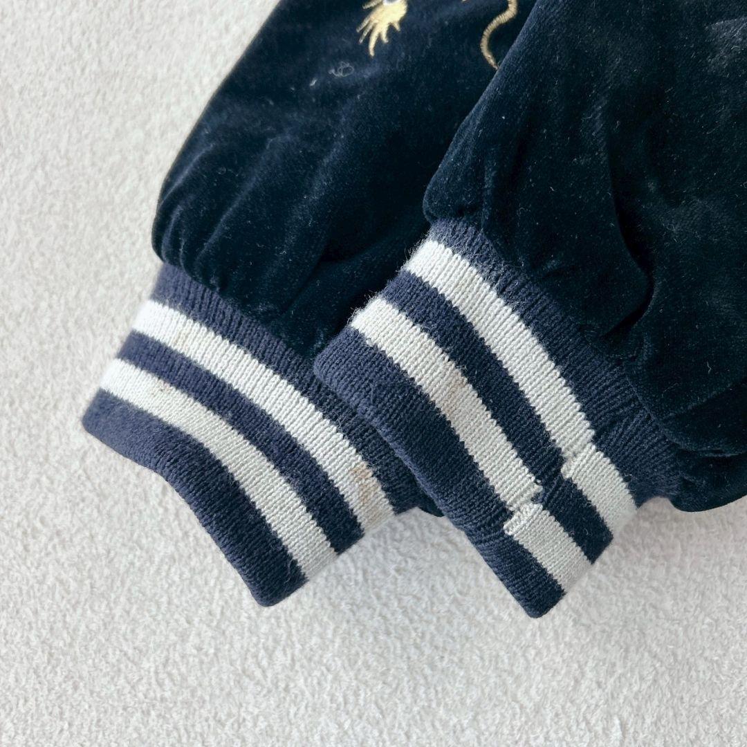 ジャングルストーム スカジャン キルティング 中綿 ドラゴン 鷲 ベロア調