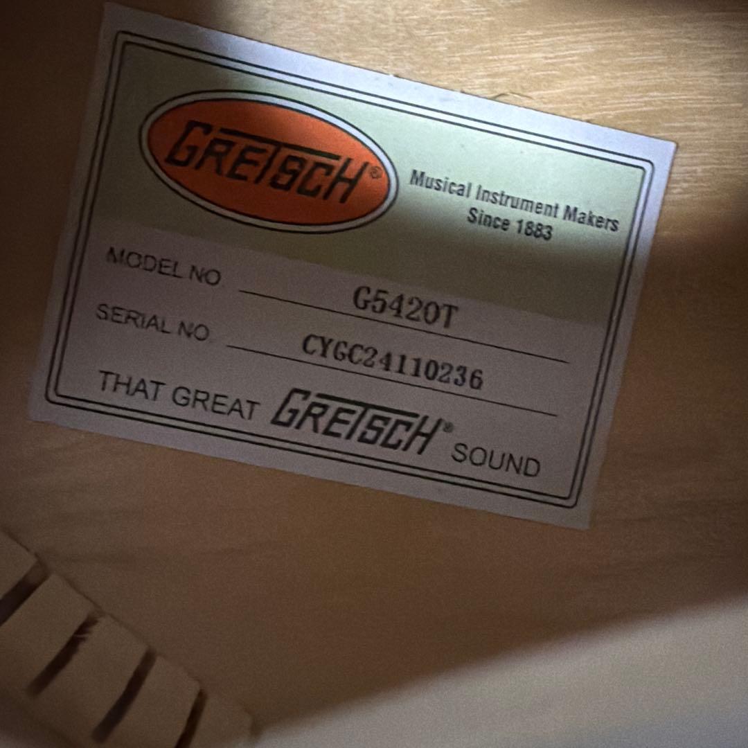 Gretsch G5420T 専用ハードケース付き 2025の4月新品購入