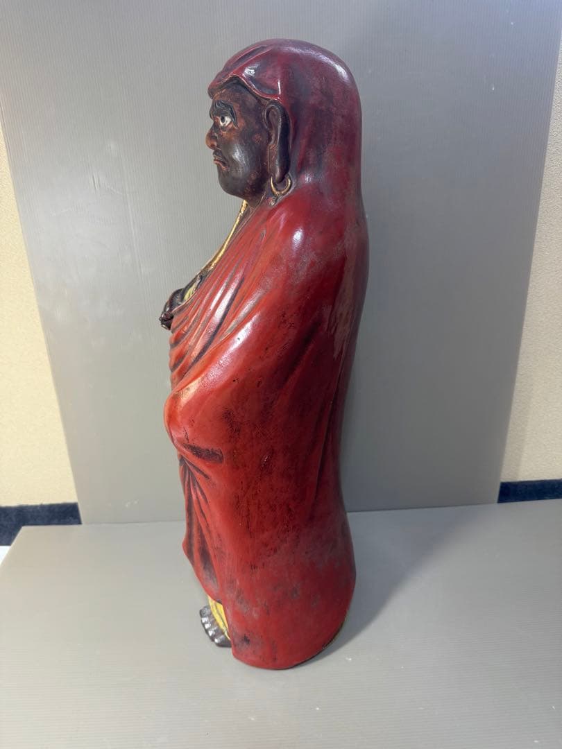 2392 九谷焼　達磨大師像   置物　仏教美術  時代物