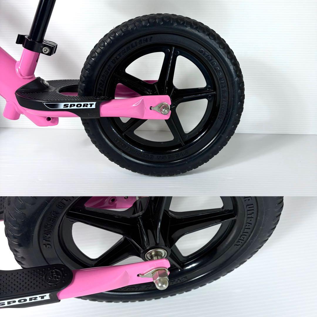 極美品☆STRIDER SPORT バランスバイク ペダル無し ピンク 桃色