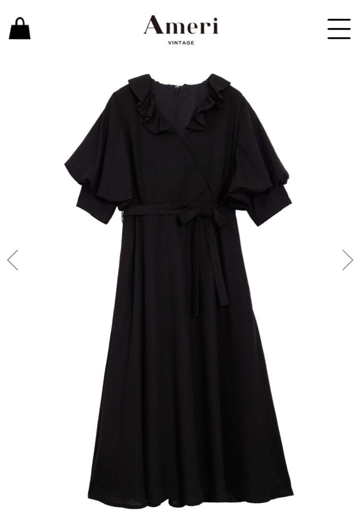 ワンピース Ameri FRILL CACHECOEUR DRESS