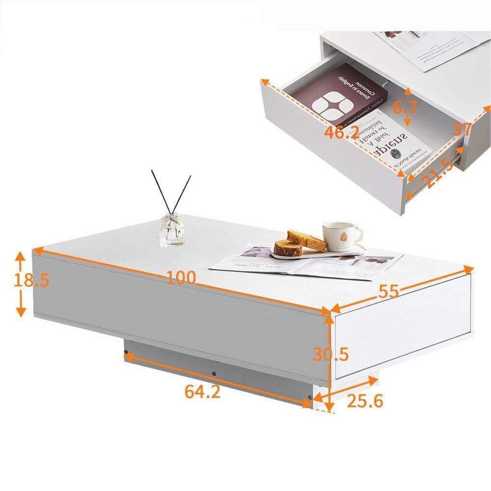 【新品】大容量収納付きローテーブル 簡単開閉 木製 おしゃれ