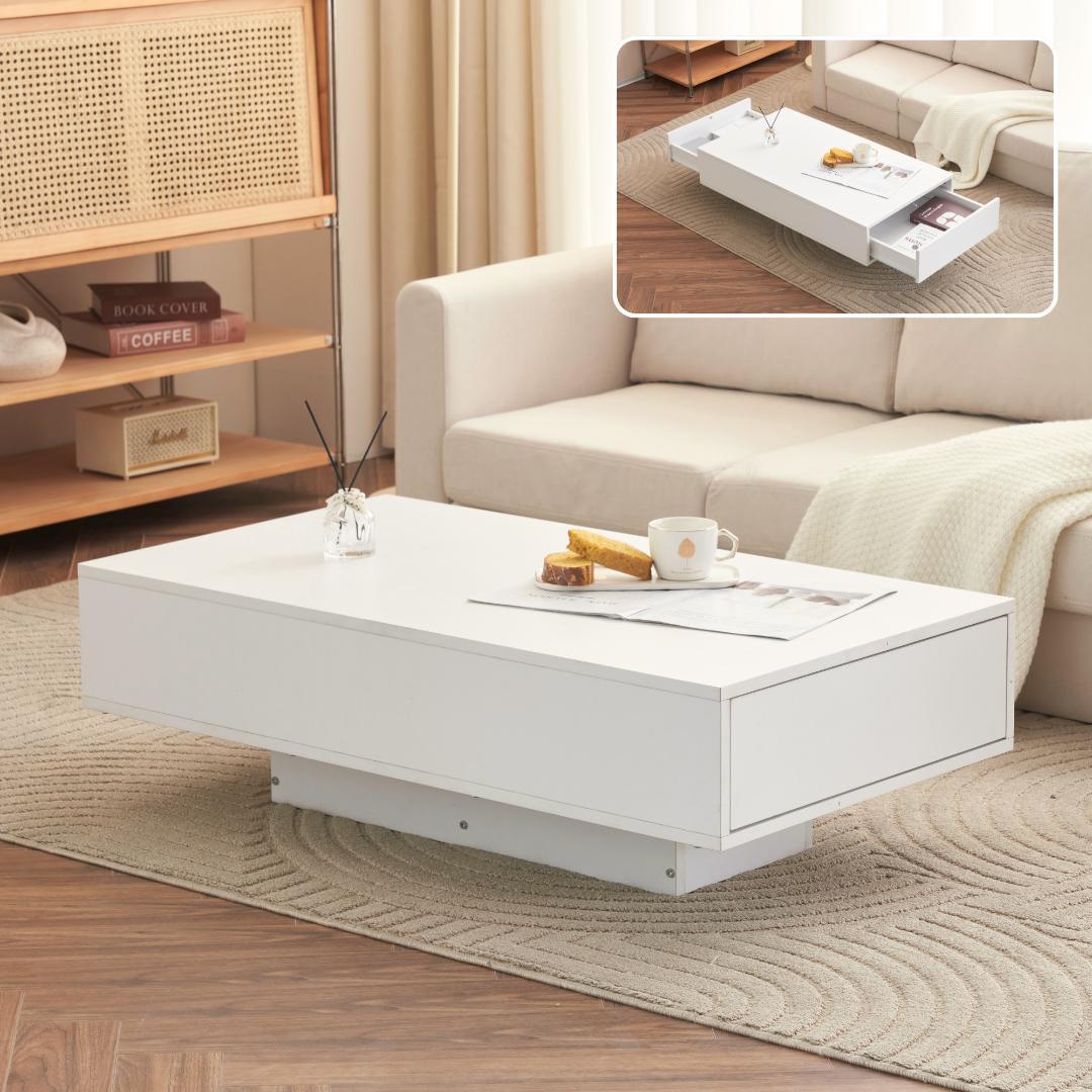 【新品】大容量収納付きローテーブル 簡単開閉 木製 おしゃれ