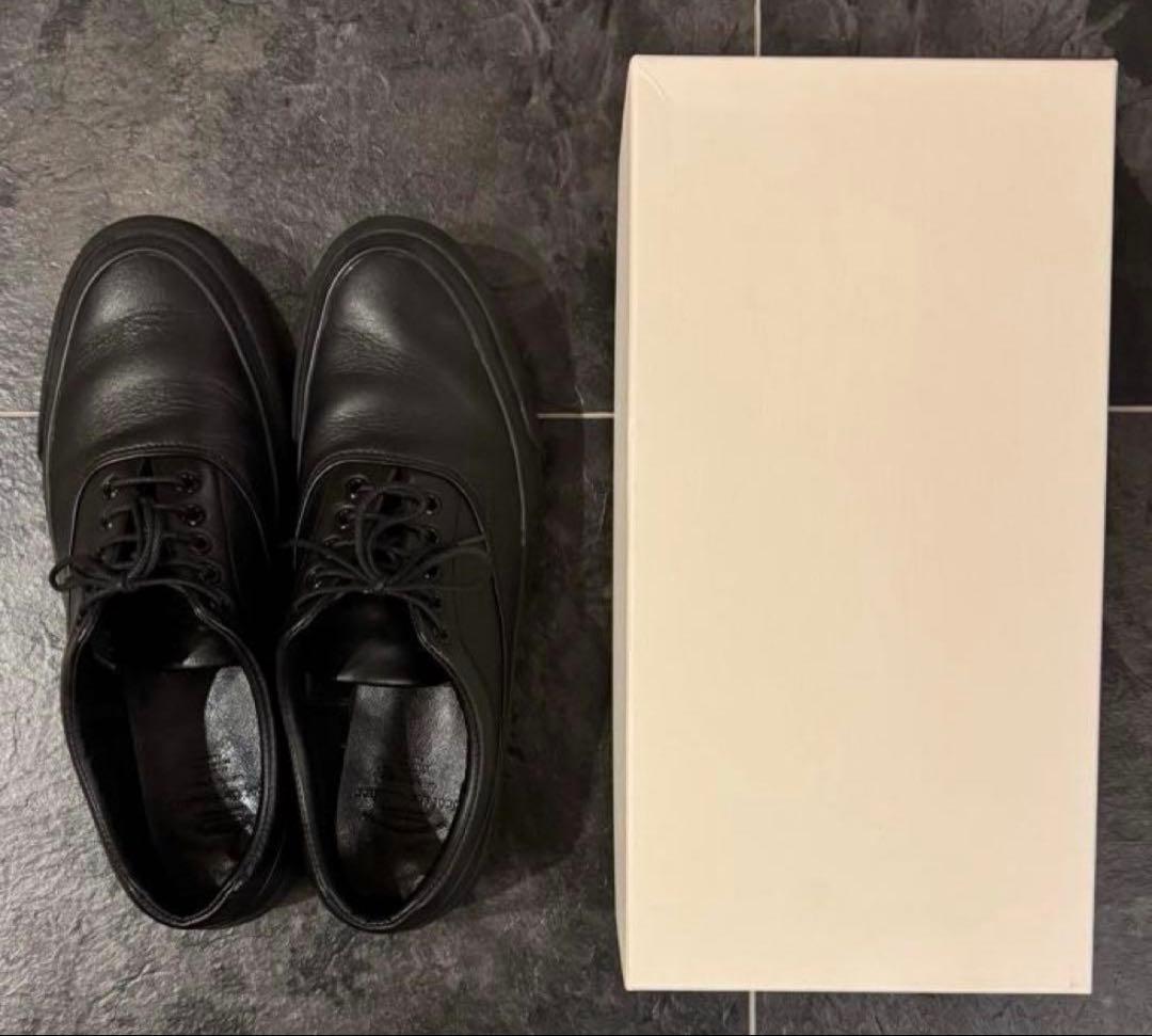 Foot the coacher レザー スニーカー 別注 ブラック