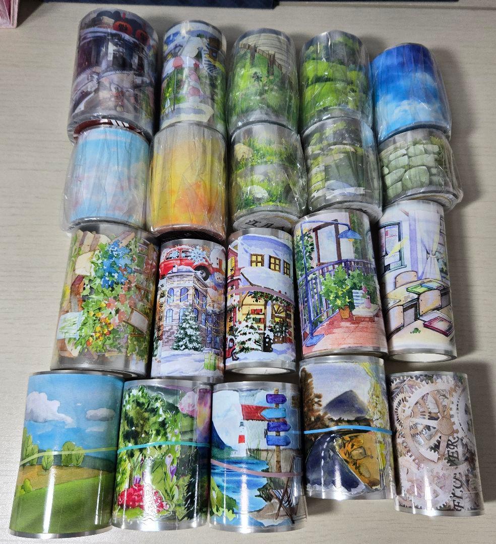 海外マステ　PETマステ　風景　背景　装飾　WTマステ　まとめ売り