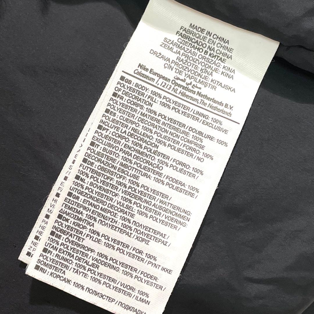 ナイキ　マンチェスター・ユナイテッド　AIG　中綿　ベンチコート　黒　M