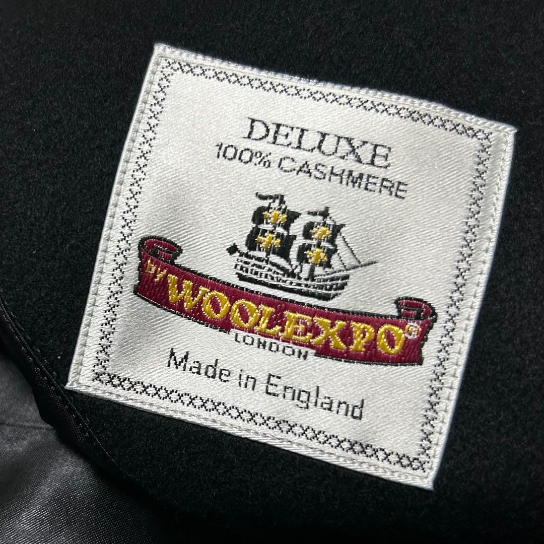 90s イギリス製 カシミヤ100% ラグラン バルマカーンコート ステンカラー