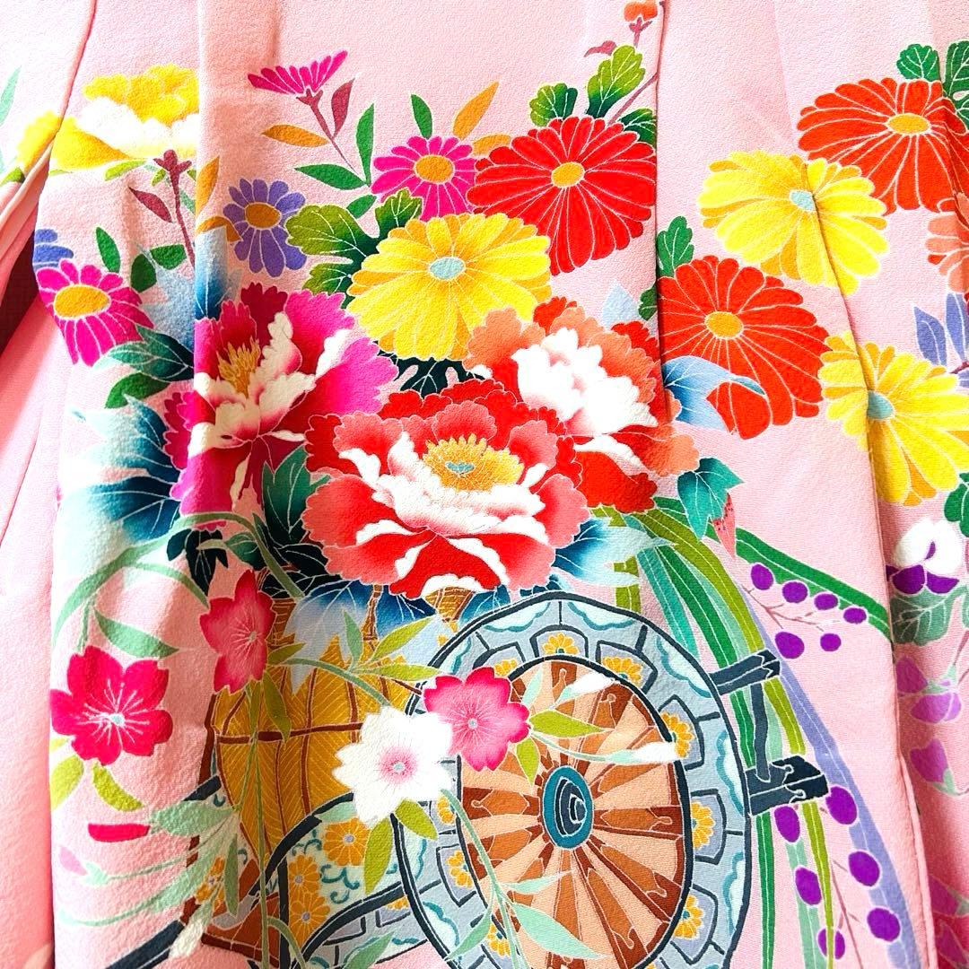 No.5 七五三　3歳 正絹被布フルセット　　加賀友禅