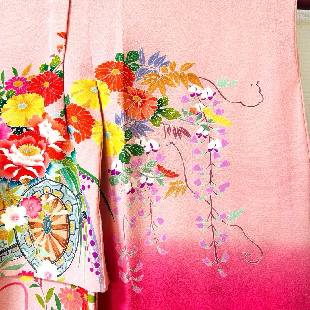 No.5 七五三　3歳 正絹被布フルセット　　加賀友禅