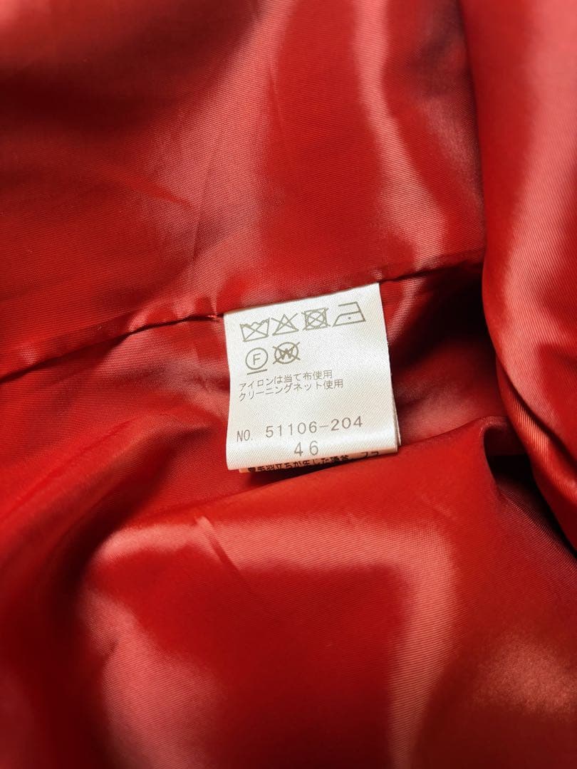 な*お様 【新年SALE 】美品☆ローズティアラリボン付ウールコート赤大きいサイ