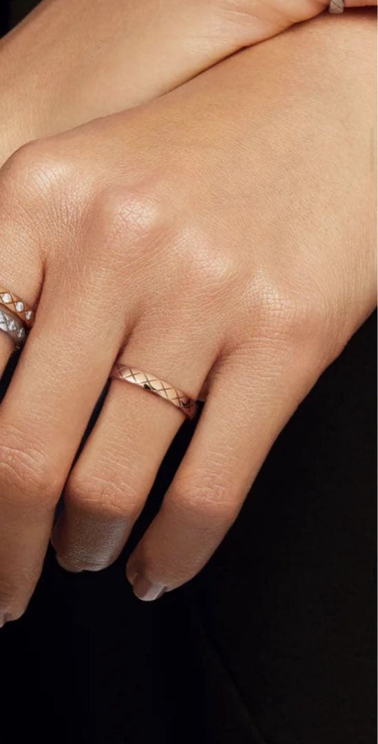 CHANELココクラッシュコレクション リング 18Kベージュゴールドミニモデル