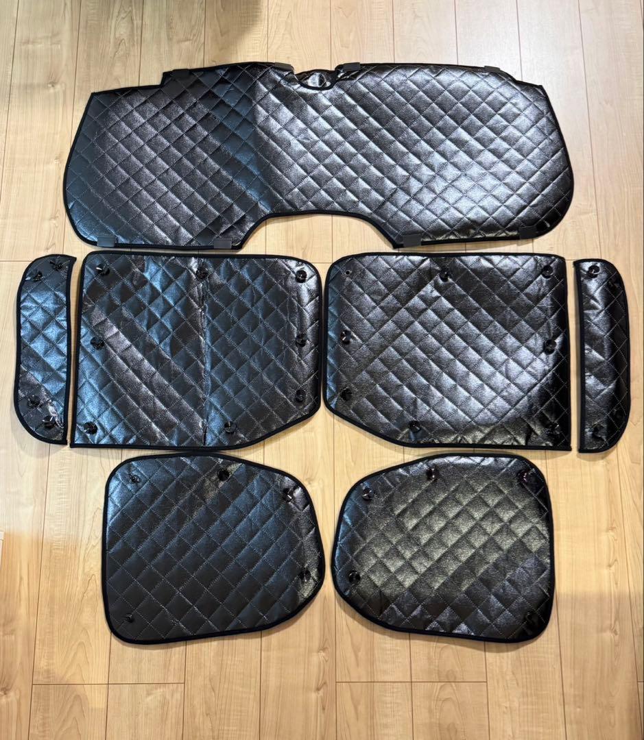 再値下げしました◎ベルランゴ リフター ブラックアルミサンシェード全窓フルセット