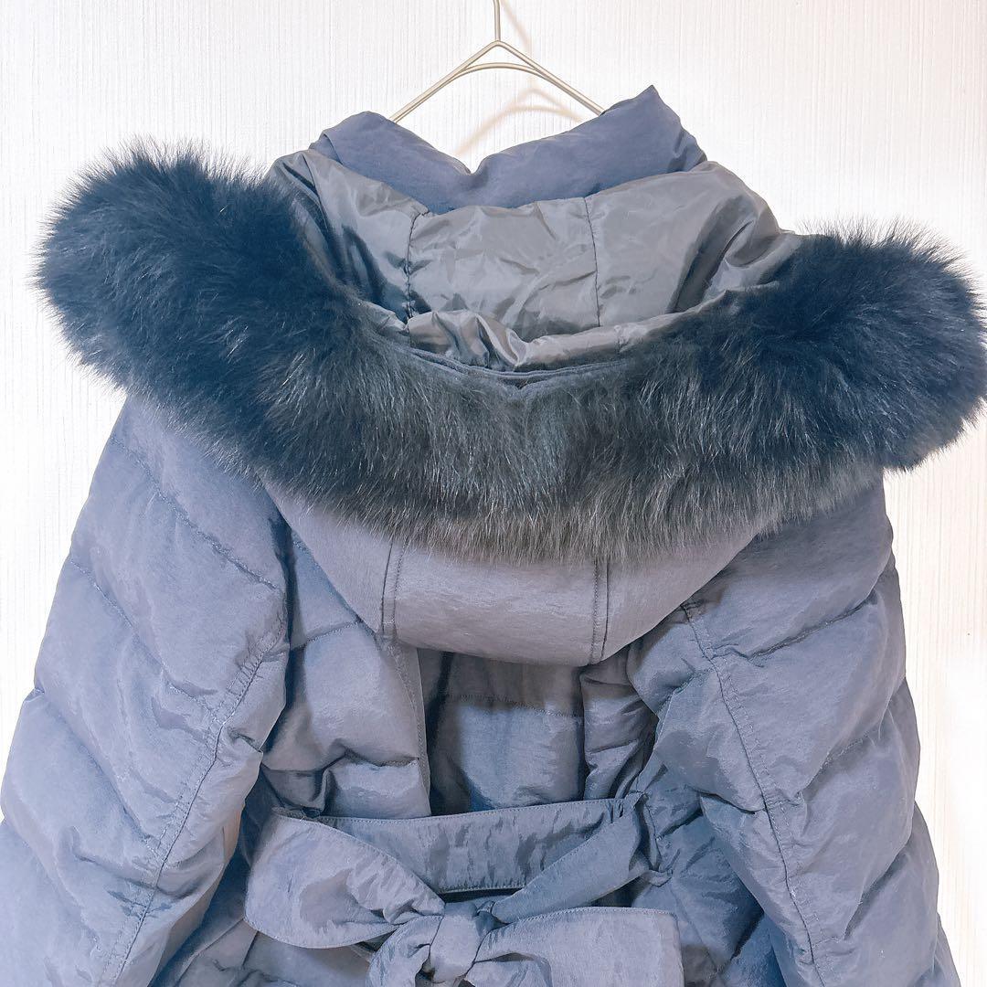 【新品】ルイルエブティック　ロングダウンコート　フォックスファー　大きいサイズ
