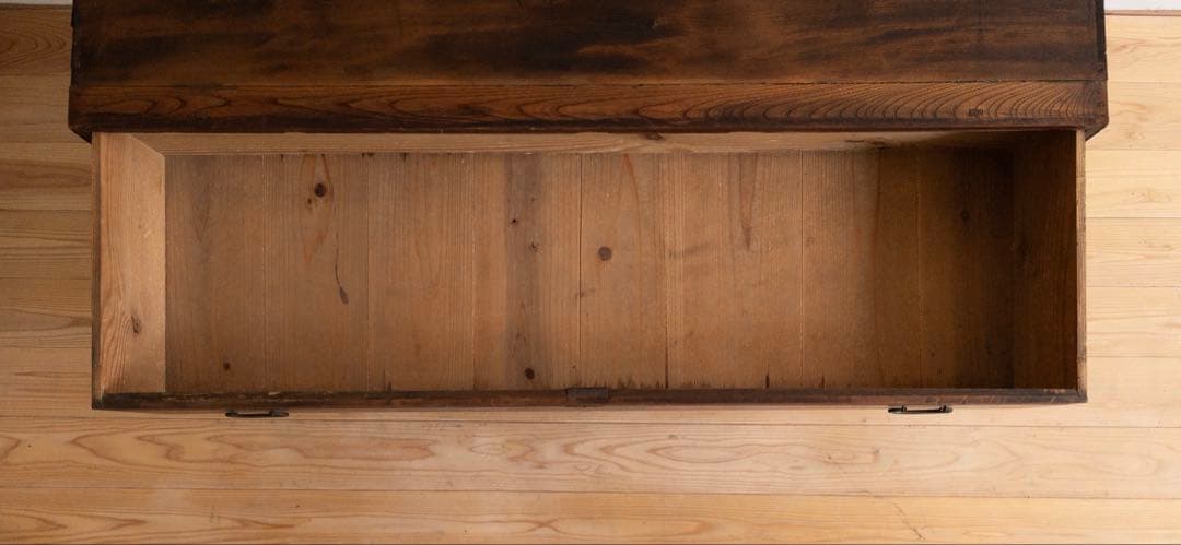 木製　二段チェスト　引き出し　和箪笥　古道具　サイドボード　収納棚