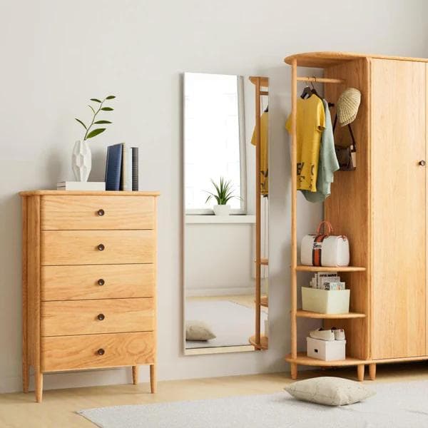 割れない鏡 全身姿見 軽量 安全 W40×H145cm ブラック