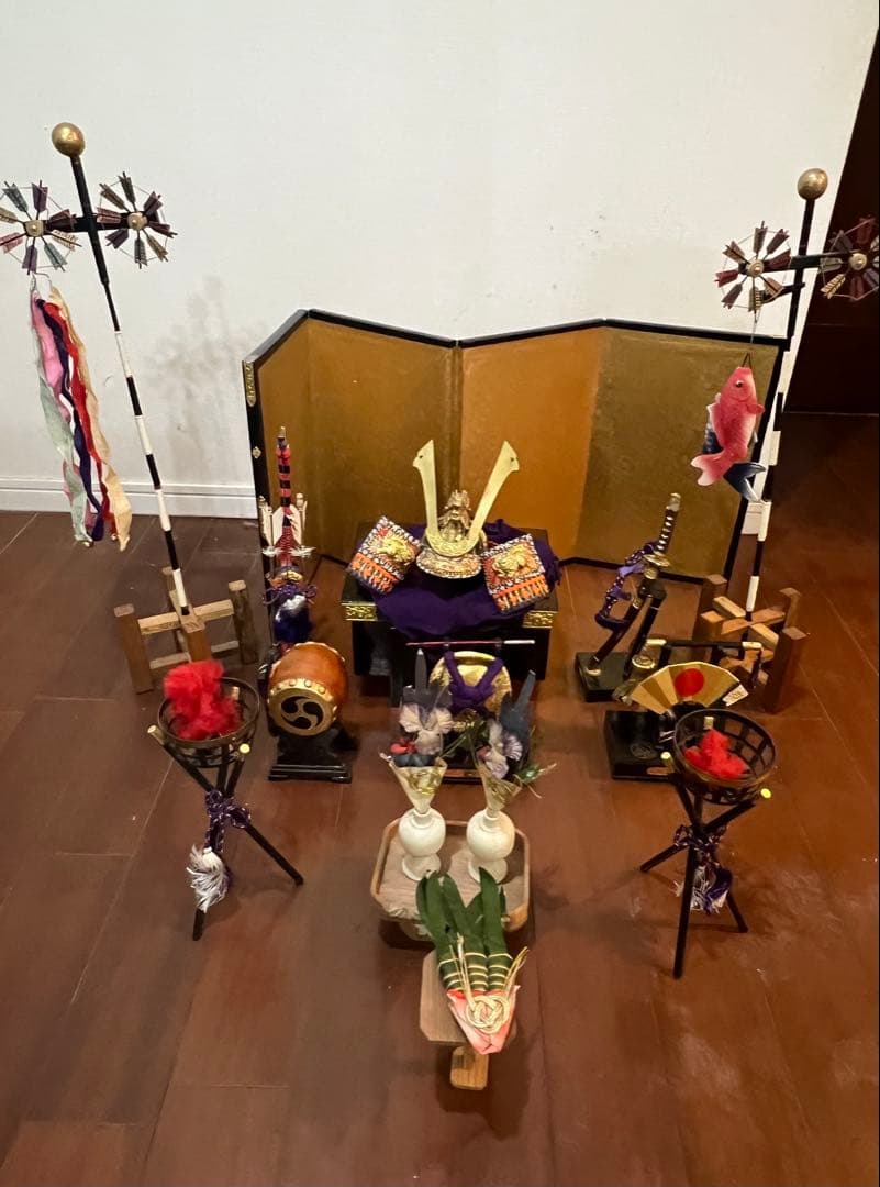 中古難あり　5月節句兜他飾り