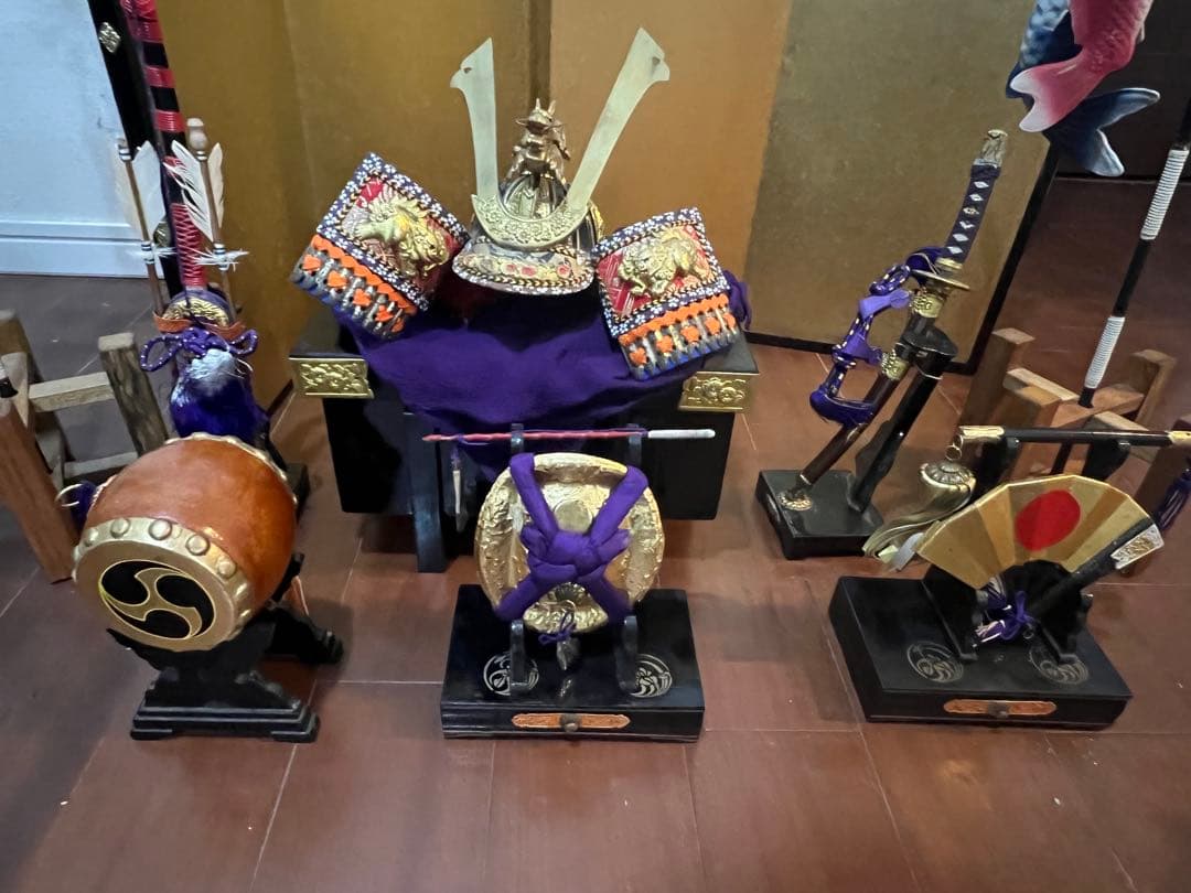 中古難あり　5月節句兜他飾り