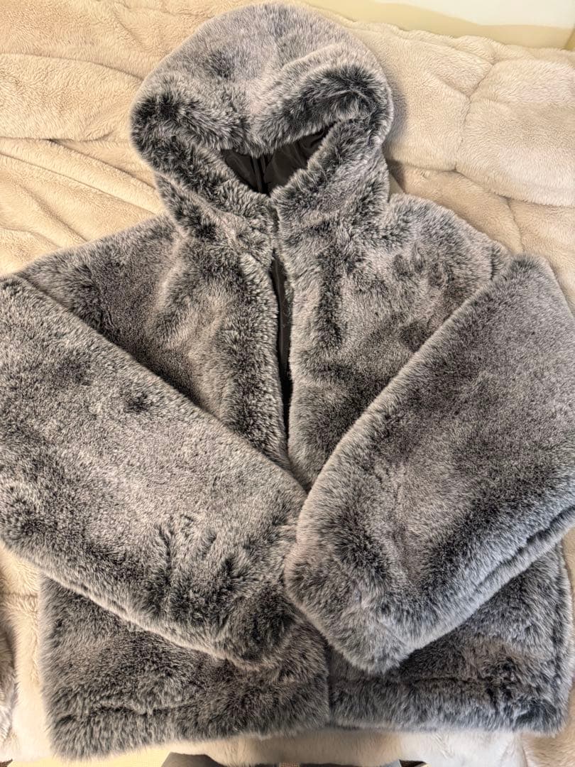 グレー ファー ジャケット Mサイズ