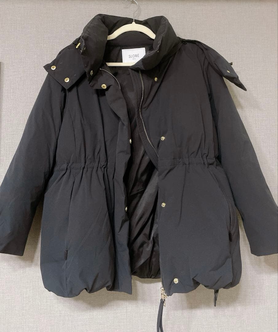 SLOBE IENA フェザーライト撥水パッファーダウン 黒 36サイズ