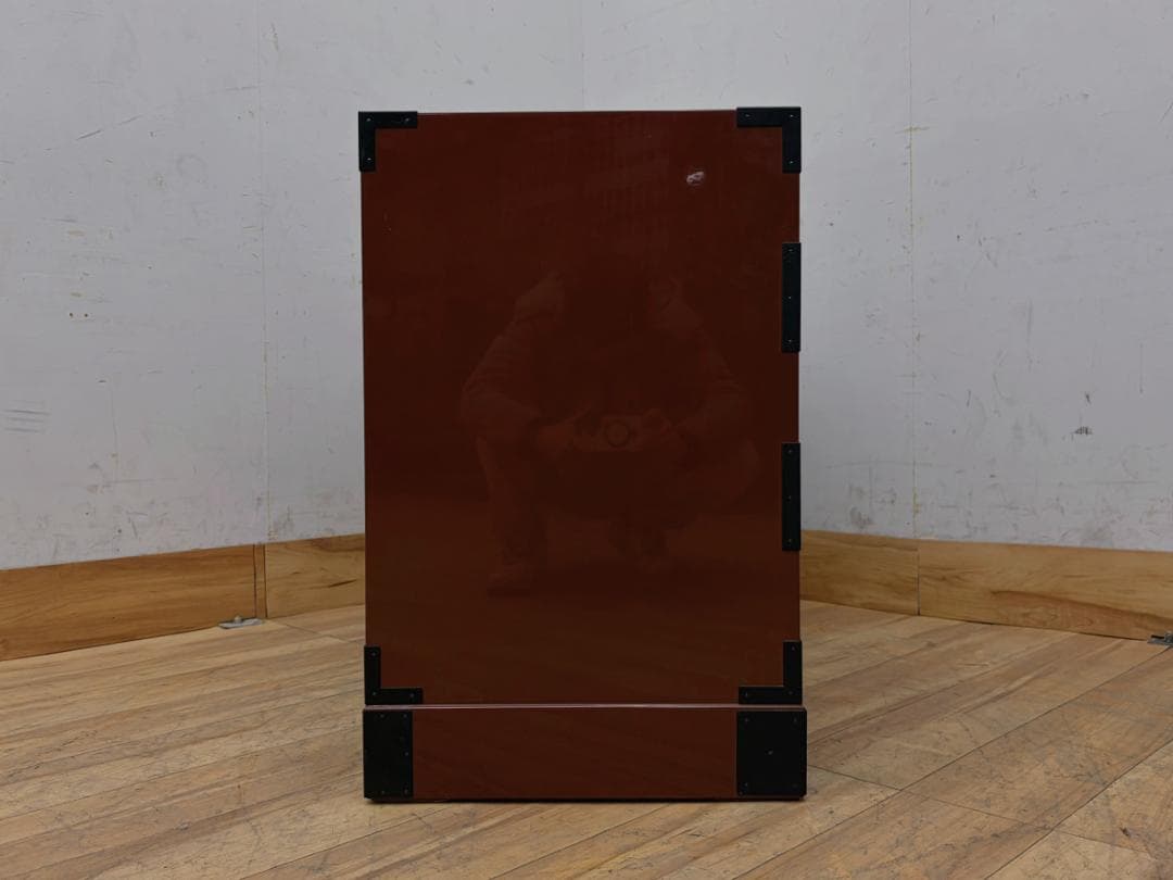 T7838☆美品☆特注品☆岩谷堂箪笥☆整理箪笥☆朱塗りチェスト☆ケヤキ☆漆塗り