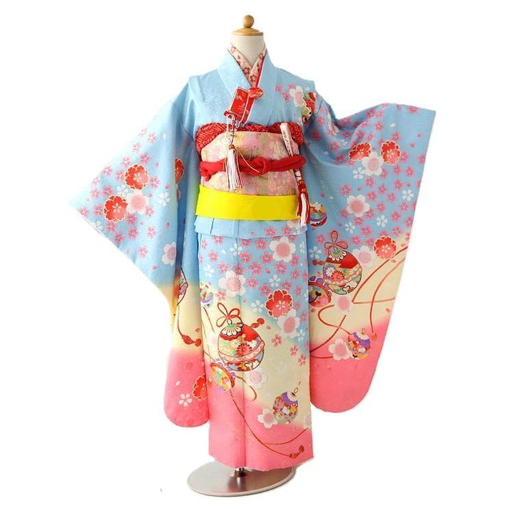 7歳 女の子 着物 七五三　四つ身 7-052