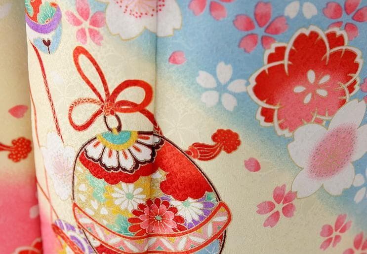 7歳 女の子 着物 七五三　四つ身 7-052