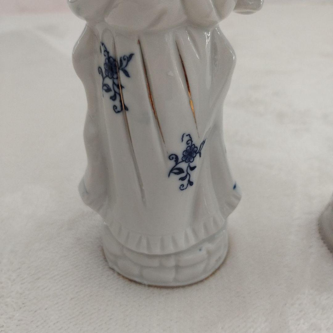 【美品】陶器　人形　男女ペアセット　インテリア 陶器人形 置物　オブジェ