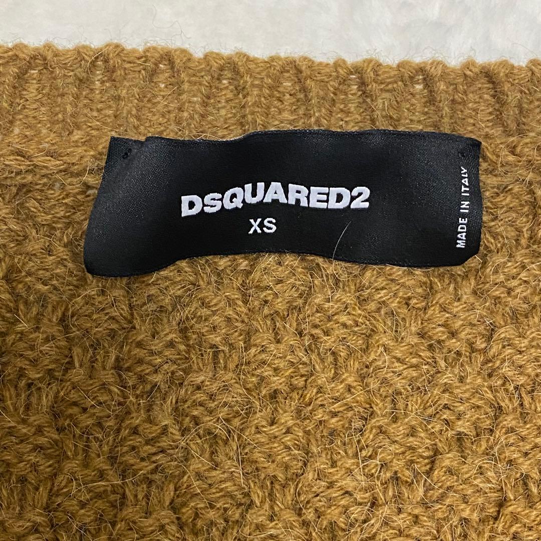 高橋海斗着用✨DSQUARED2 ビッグカーディガン アルパカ混 レザーワッペン