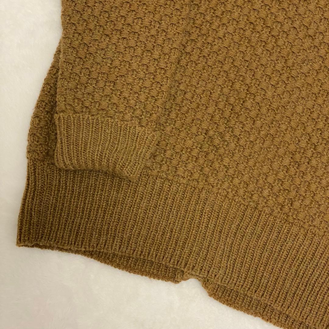 高橋海斗着用✨DSQUARED2 ビッグカーディガン アルパカ混 レザーワッペン