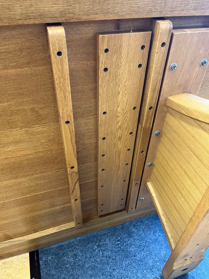 【送料込み】ナラ木　一枚板　ローテーブル　リビングテーブル　オーク材　木製