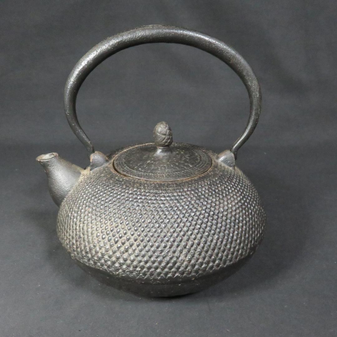 鉄瓶 銘なし 錆 南部鉄器 茶器 やかん ケトル 炉端 囲炉裏