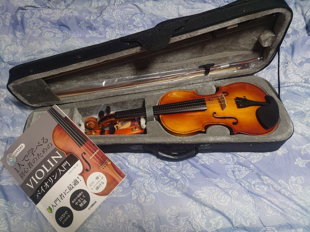 バイオリン 本体 ケース付き 教本付き