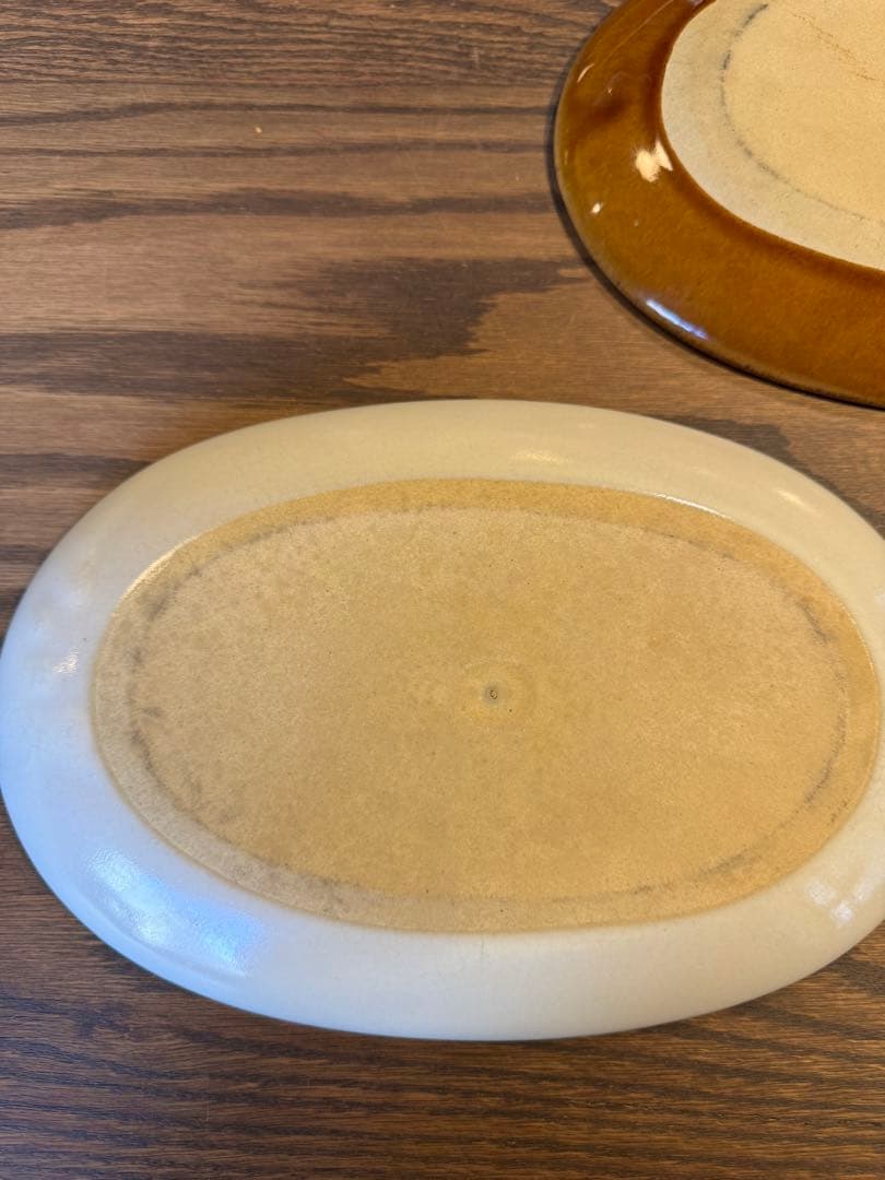 益子焼き　オーバルプレート L 5枚セット