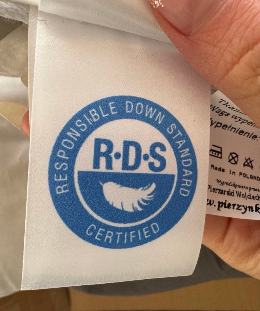 超軽い! ポーランド産ホワイトグースダウン羽毛布団ダブル900g