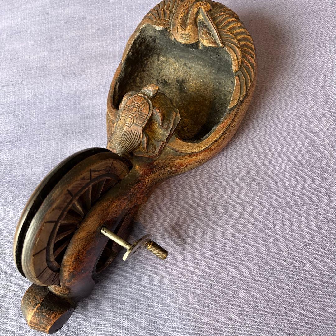 木製の古い墨壺