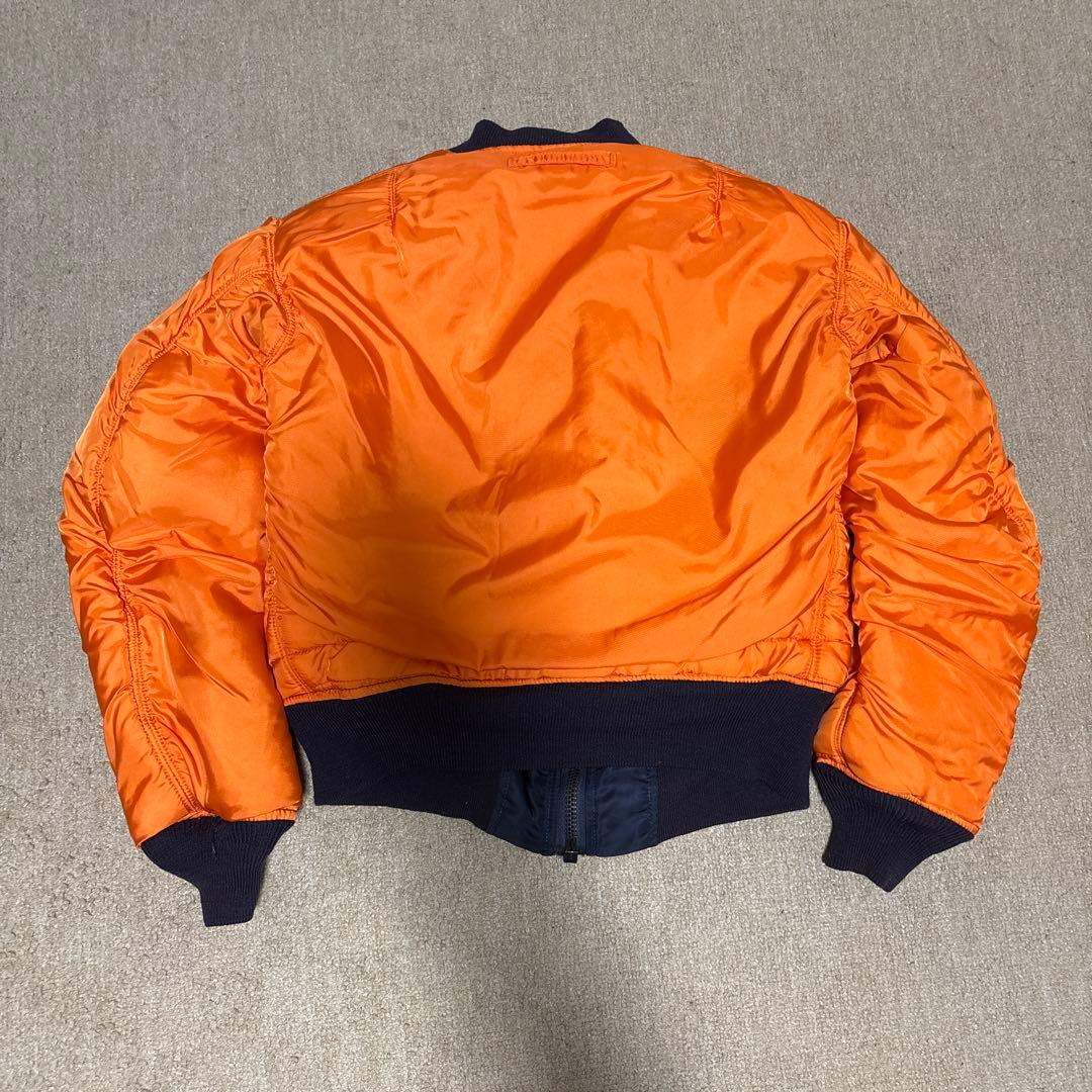 最終値下げ‼️美品)アルファ MA-1 1968年復刻 USA製 S ネイビー