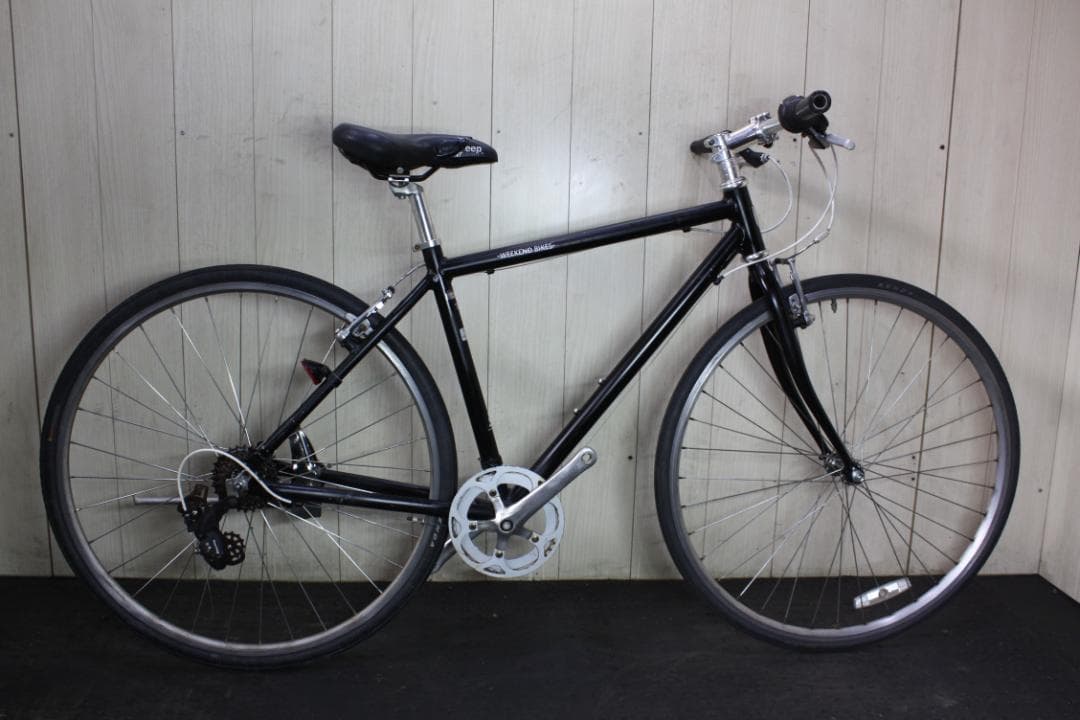 あさひ製WEEKEND アルミ 700C シマノ7速 420mm 黒色 クロス