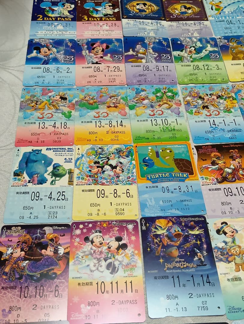 ディズニーリゾートライン　フリーきっぷ　使用済　69枚