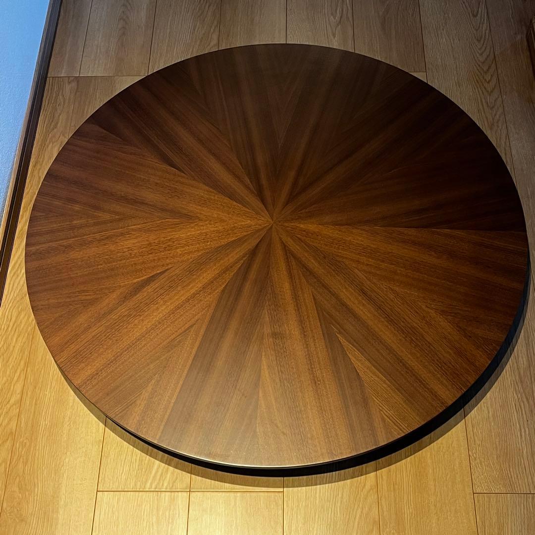 円卓　直径90cm テーブル　ウォールナット