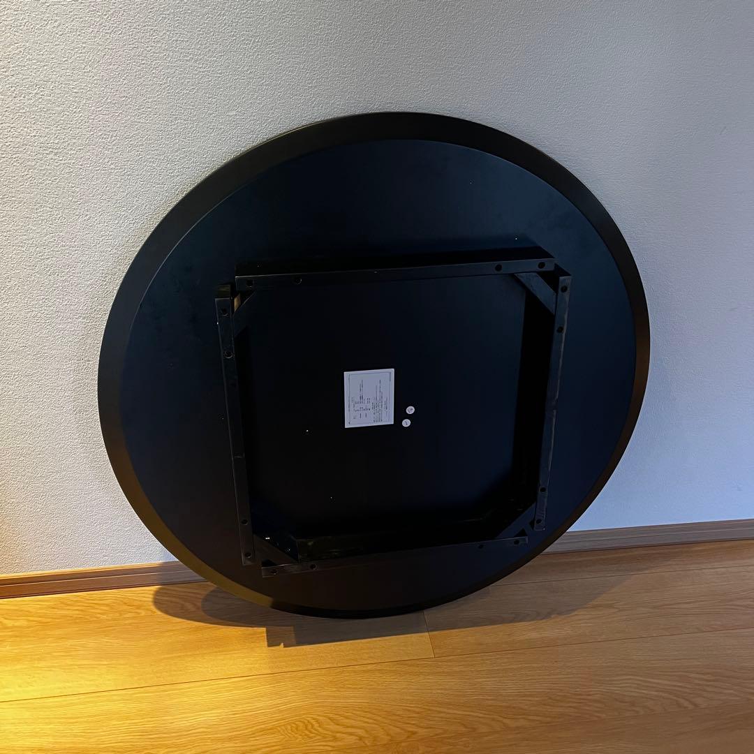 円卓　直径90cm テーブル　ウォールナット