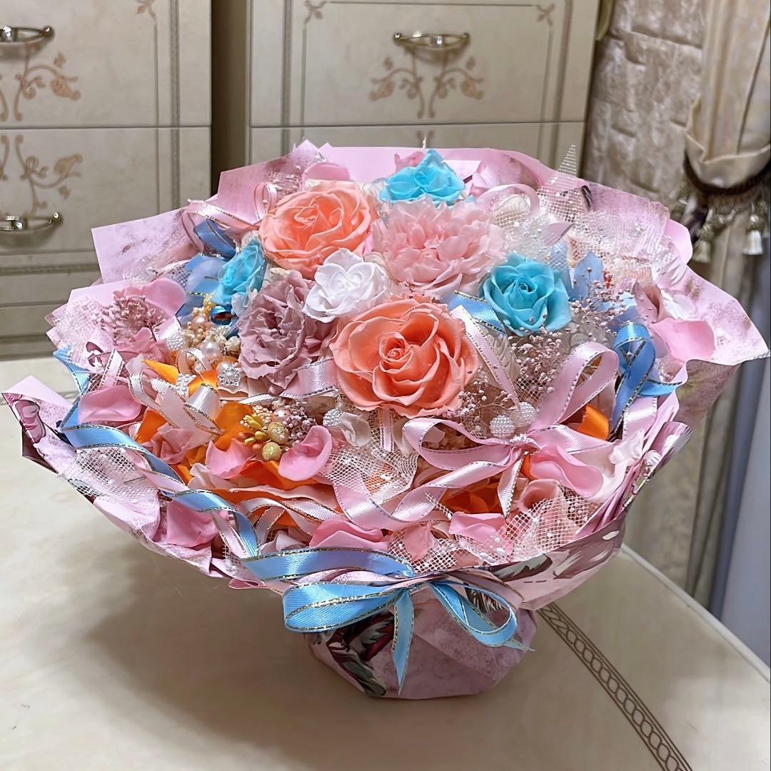 ✨大人気✨バラミックスプリザーブドフラワー✨ラッピングのまま飾れますよ✨