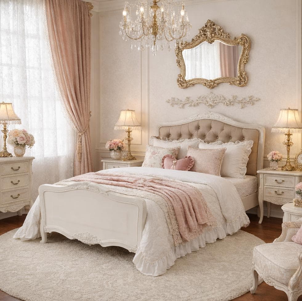 訳あり【新品】アンティーク風 セミダブル ベッドフレーム　猫脚　すのこ仕様