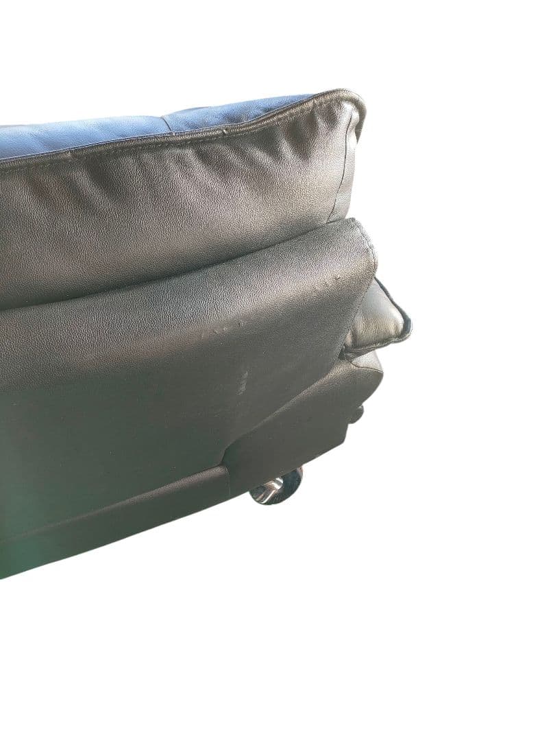 ニトリ　本革　L字カウチソファ 　クッション付き　地域限定配送