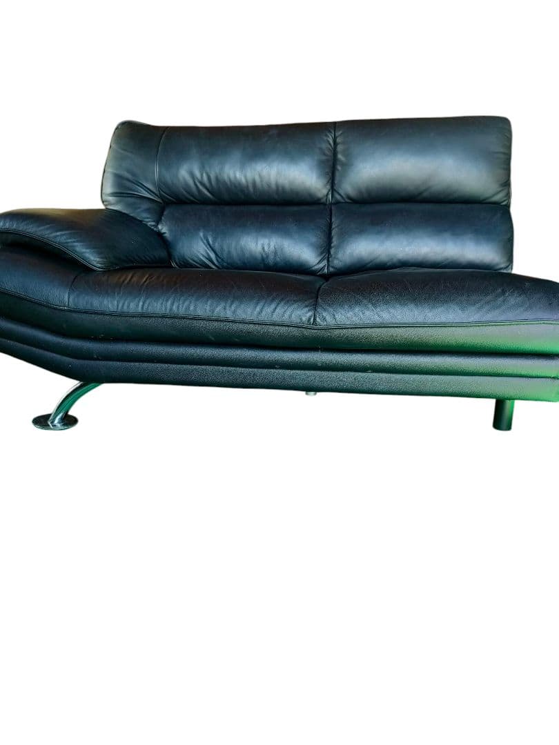 ニトリ　本革　L字カウチソファ 　クッション付き　地域限定配送