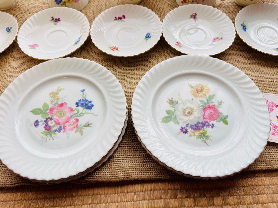 【新品未使用・高島屋購入】KAISER カイザー 花柄 洋食器セット 西ドイツ製