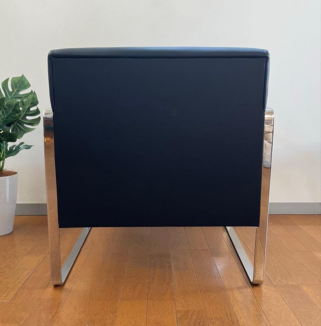 アメリカ　ラザール　本革ラウンジチェア　① ミッドセンチュリー　アールデコ　美品