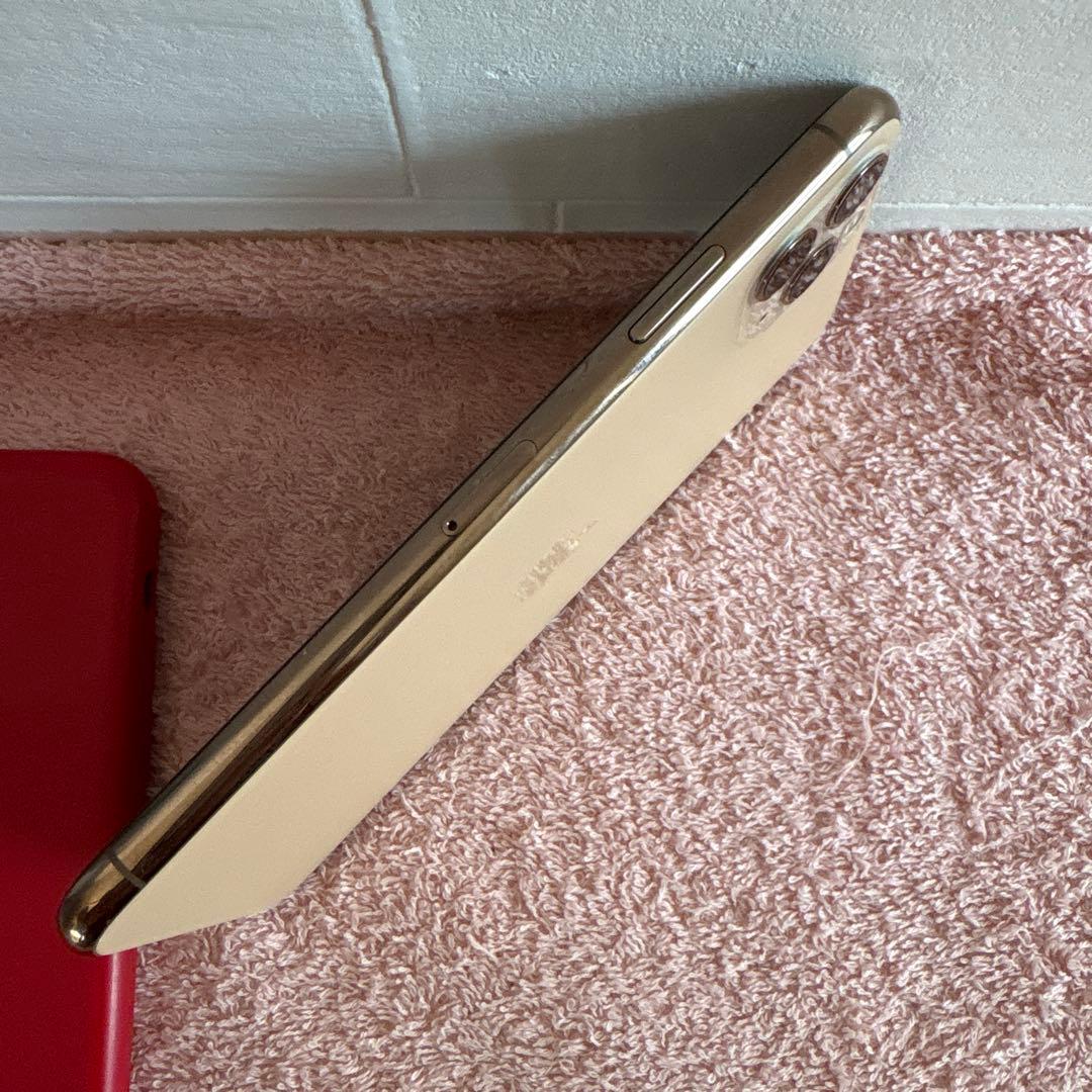 美品iPhone11promax256GB本体/ゴールド/ケース付き