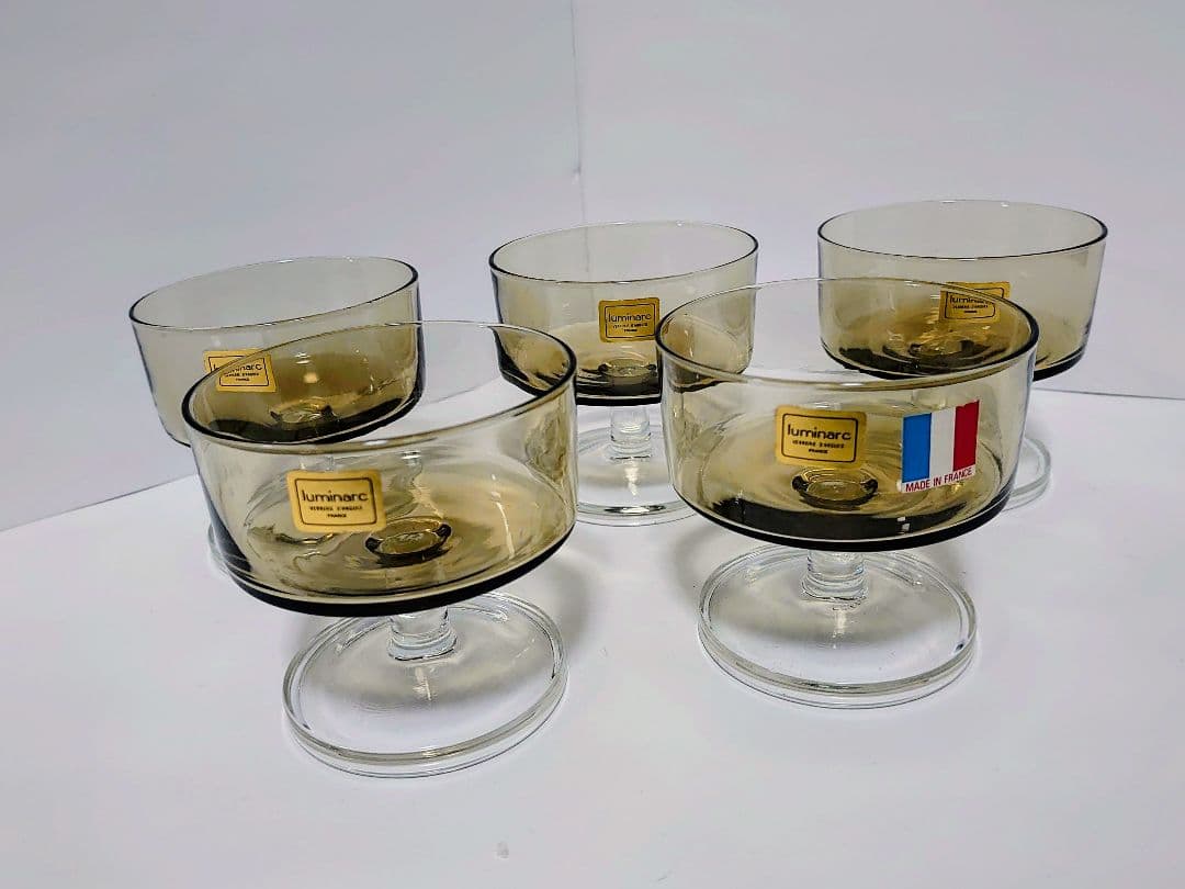 【希少】Luminarc リュミナルク デザートグラス 5客 フランス製