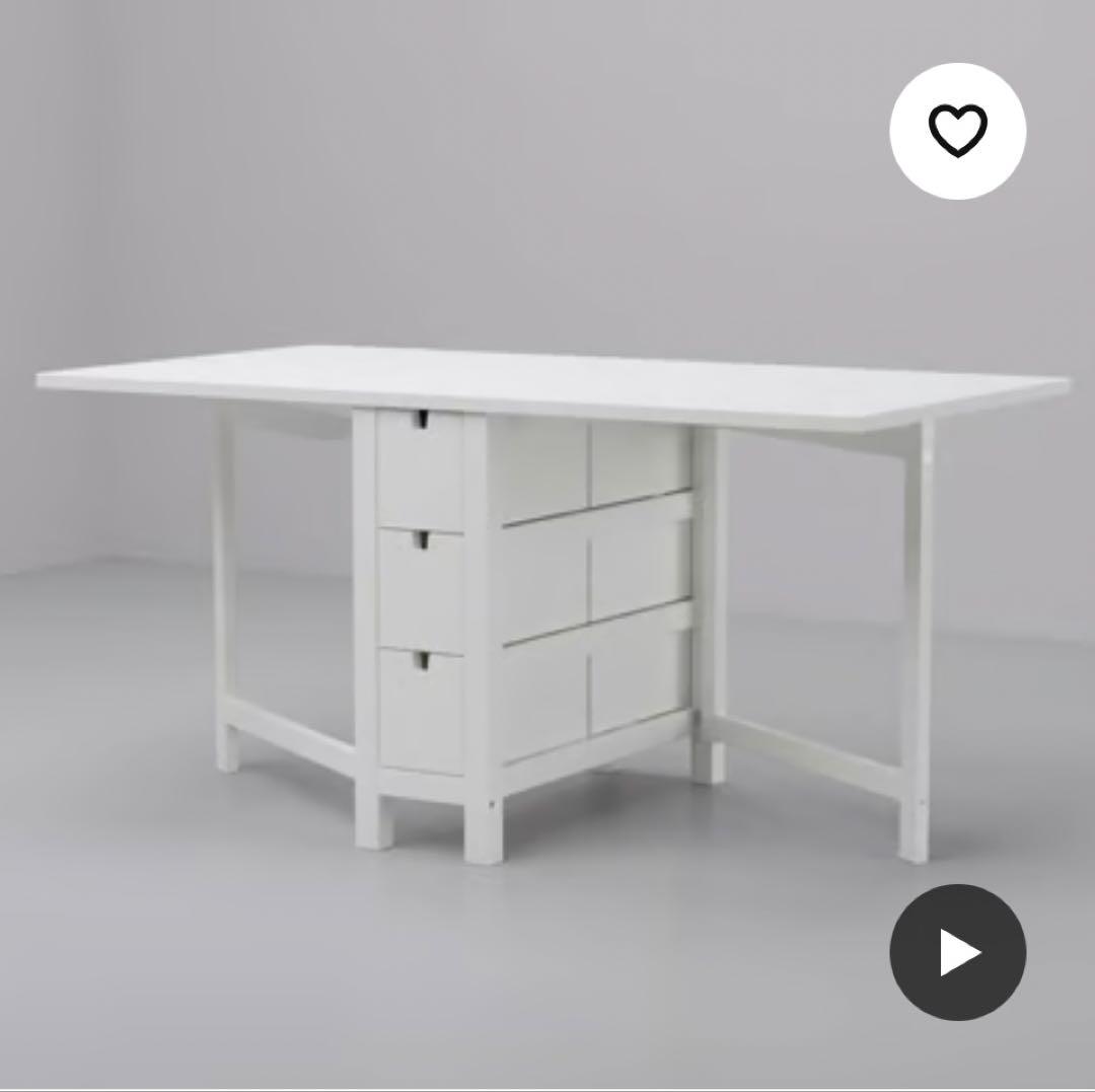 お値下げ イケア ノールデン ゲートレッグテーブル バタフライテーブル